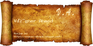 Vágner Ahmed névjegykártya